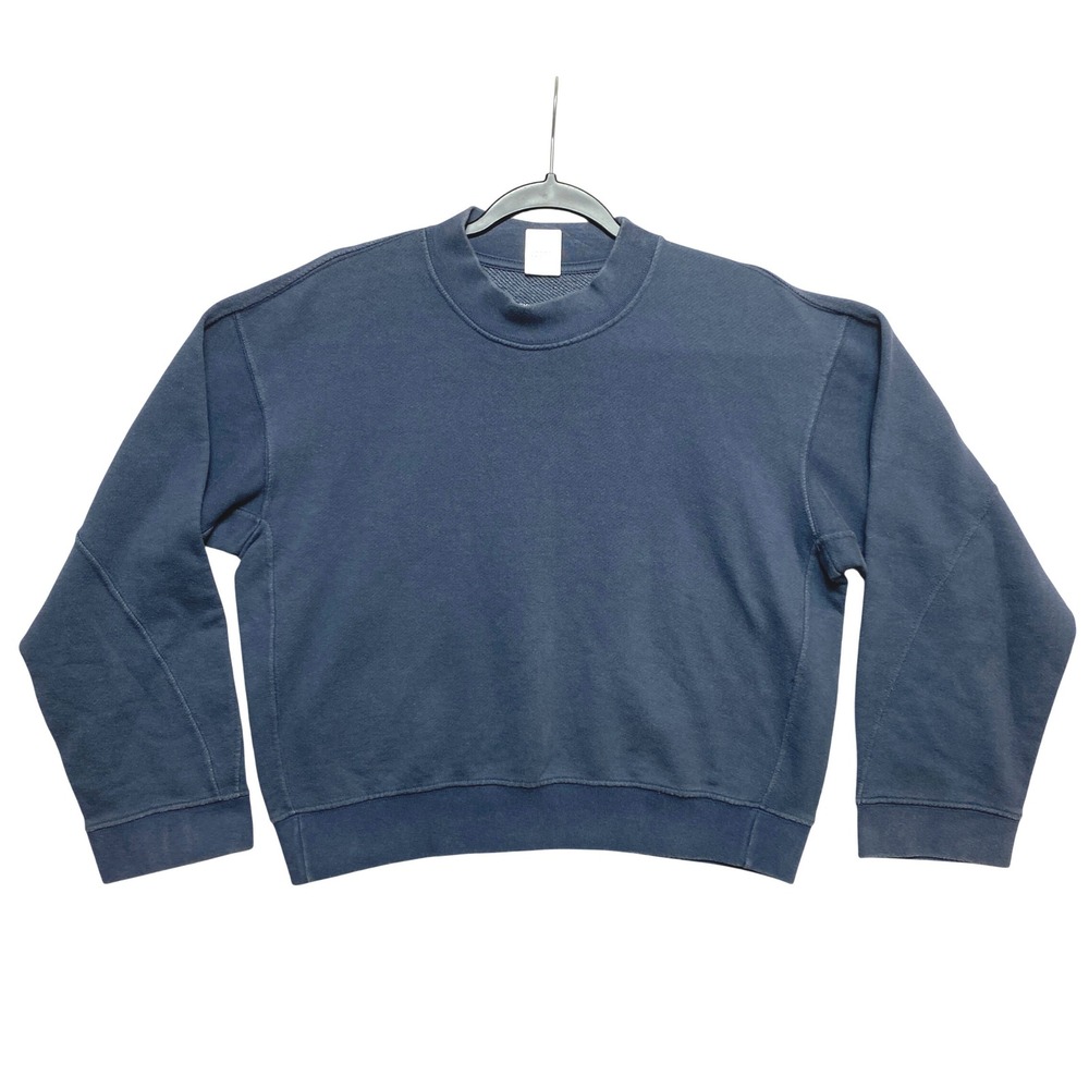Osklen Re-Design Sweatshirt Womens Large Blue Recycled Cotton Pullover